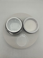 Pot de crème de luxe Offre Spéciale de 30ml à 3oz Bouteille en verre borosilicaté avec couvercles vides en aluminium Gamme de 1oz à 1.5oz