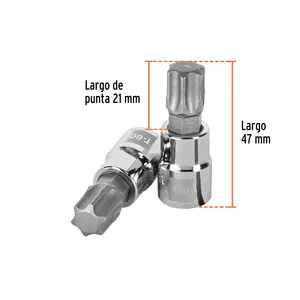 BOX 6 Douille Torx T-60, entraînement 3/8'', TRUPER - Product Image 3