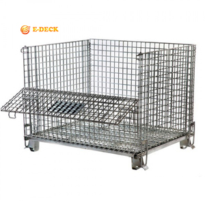 Giỏ lưới thép xếp chồng được, có thể gấp gọn, mạ kẽm, dùng để bảo quản - Product Image 2