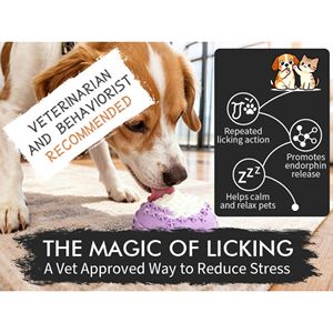 Bol à lécher en silicone de qualité alimentaire pour chiens, sans BPA, distributeur de nourriture lent pour chiens, pour la distraction - Product Image 4