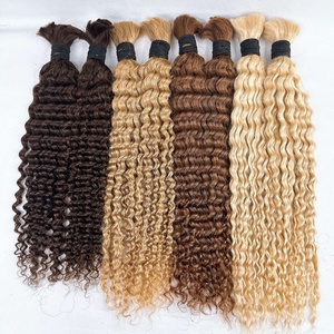 Boho trecce alla rinfusa fasci di peli del corpo senza trama vergine brasiliana intreccia Extension per capelli - Product Image 2