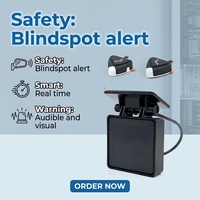 Promata Blind Spot Ddetect BSD, avertissement visuel et sonore, aide au recul avec alerte lumineuse pour voiture universelle