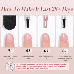 Esmalte de Uñas BORN PRETTY, Color Neutro Translúcido, Gel Glaseado, Vernis Gel UV, Profesional, Sin TPO, Gel de <span class=keywords><strong>Jarabe</strong></span>, Esmalte de Uñas - Product Image 6