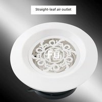 Système d'aération intérieur rond mural ABS pour l'industrie, avec débit d'air réglable pour climatisation centralisée, Chine