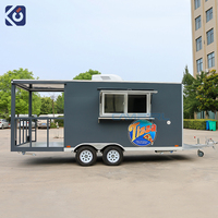 Remolque de Comida Callejera CAMPTRL, Camión de Comida de Kebab, Bar Móvil, Remolque de Concesión, Totalmente Equipado, Carrito de Comida de Restaurante, Camioneta de Venta