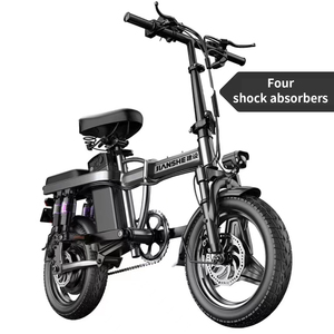 Bicicletta Elettrica Sportiva da Città con Motore ad Alta Velocità 400W, Bici Elettrica Pieghevole 48V, Scooter Elettrico 14 Pollici, Mini E-<span class=keywords><strong>bike</strong></span> Economica - Product Image 5