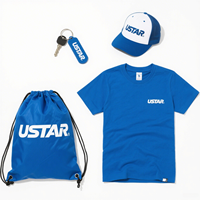 Kit de promotion de vêtements T-shirt en coton lourd Fourre-tout en corde Chapeau de papa Ensembles d'uniformes de marque Événements d'équipe Remise en gros