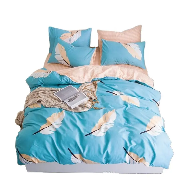 Home Textile Autumn Dark-color Flower Series Cotton Bed Linens 4pcs Bedding Sets Bed Set Duvet Cover Bed Sheet Mans Cover Set