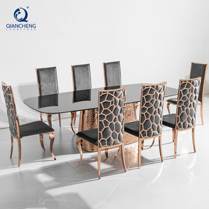 Tavolo <span class=keywords><strong>da</strong></span> <span class=keywords><strong>pranzo</strong></span> in acciaio inossidabile artigianale su misura per 10 persone mobili turchi dubai in marmo artificiale tavolo <span class=keywords><strong>da</strong></span> <span class=keywords><strong>pranzo</strong></span> - Product Image 4