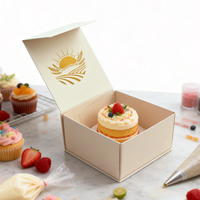 Boîtes à gâteaux miniatures blanches colorées avec fenêtre en carton kraft pour cupcakes, pâtisseries, biscuits, beignets, macarons, stockage, matériaux recyclés