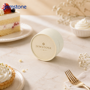 Tube en carton kraft écologique personnalisé avec logo, de qualité alimentaire, pour emballage de gâteaux, idéal pour boîte à cheesecake basque - Product Image 3