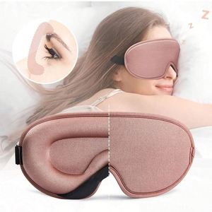 หน้ากากปิดตาผ้าซาตินปรับได้ ใช้ซ้ำได้ พิมพ์โลโก้ได้ สำหรับการเดินทาง - Product Image 1