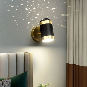 Lámpara de Pared LED, Simple, Plegable, Giratoria, Proyector de Estrellas, para Hogar, Hotel, Dormitorio, Sala de Estar, Lámparas de Noche - Product Image 3