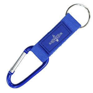 Grosir Kualitas Tinggi Pendek Logo Disesuaikan Botol PVC Label Carabiner Gantungan Kunci Tali Baru Promosi Kolam Item - Product Image 2