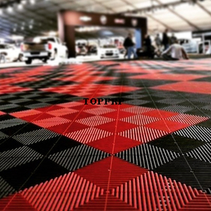 Heavy Duty Car Wash Shop Drain Grating <b>Plastic</b> Interlocking Floor Mat Garage Floor <b>Tiles</b> - Product Image 6