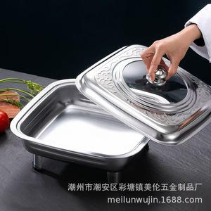 Stainless Steel <b>Square</b> Stove ML-211 Portable Outdoor Camping Stove For Hotel Buffet And Picnic Use - Product Image 3