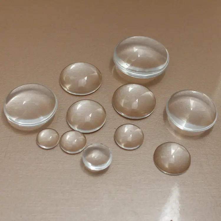 wholesale white stone cabochon flat back clear glass gemstone synthetic gemstones price of rough