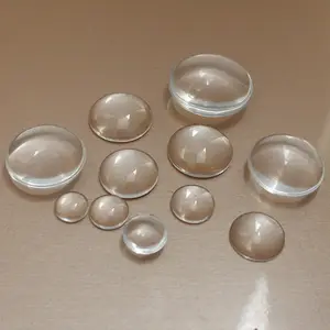 Venda por atacado de pedras preciosas pedras preciosas de vidro branco cabochão