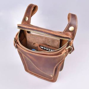 YY PU Leather Multi-Pocket Waist Fanny <b>Pouch</b> Travel Hiking Climbing Thigh Bag Pocket Outdoor Waist Pack for <b>Men</b> - Product Image 3