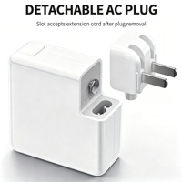 Adaptateur de chargeur de remplacement pour ordinateur portable 45W 60W 85W, alimentation magnétique à embout en L compatible avec MacBook, prises multi-pays