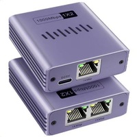 Adaptateur de répartiteur de réseau RJ45 Gigabit 1/2 routage réseau à large bande pour accessoires informatiques en stock pour ordinateur portable