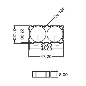 Soporte Espaciador de Batería 21700 para 1x2 Baterías 21700, Accesorio Esencial - Product Image 4