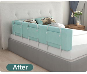 Valla de cuna plegable portátil para niños pequeños, barrera de cama de seguridad, Riel de cama - Product Image 6