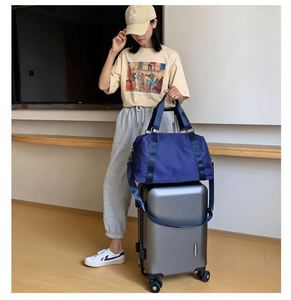 Designer Luxury Foldable Gym Handbags Luggage Duffle Travel <b>Bags</b> Custom Waterproof Nylon Storage <b>Bag</b> for Ladies and Men - Product Image 2