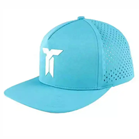 Casquettes de golf snapback 5 panneaux personnalisées pour hommes, imperméables, flottantes, avec trous découpés au laser