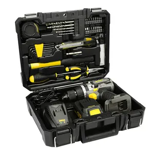 44 Piece Household Power Tool Combo set with 20V Cordless Drill kit
