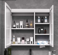 Meuble de salle de bain mural intelligent à LED de luxe, armoire de douche rectangulaire, meuble de salle de bain moderne à vendre