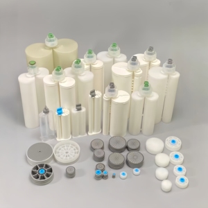 PP PBT AC System 600ml 1:1 Epoxy Dual Component <strong>2k</strong> <strong>Syringe</strong> AB Glue Cartridge Double Part Disposable Empty Adhesive Cartridge - Product Image 4