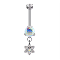 Métal éternel f136 titane g23 mode Piercing bijoux de corps nombril anneaux nombril anneau