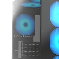 Boîtier PC Full Tower Noir ATX pour Gaming avec Fenêtre Latérale et Ports USB Frontaux