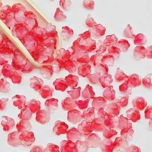 Cuentas sueltas esmaltadas de 7x12mm, capullos de hierba, campanas, campanas de flores, 50 cuentas de vidrio para pulseras DIY y bolsa de joyería colgante - Product Image 4