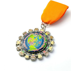 Fabricant de médailles sportives en gros – Conception personnalisée antique et moderne – Médaille <span class=keywords><strong>d</strong></span>'<span class=keywords><strong>honneur</strong></span> en métal émaillé souple – Broche et badge - Product Image 1