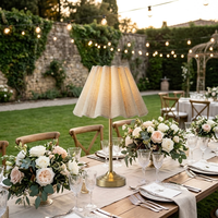 Abat-jour personnalisé E27, lampe LED à intensité variable, décoration pour la maison et l'hôtel, lampe de nuit rechargeable, lampe de table pour mariage et événements
