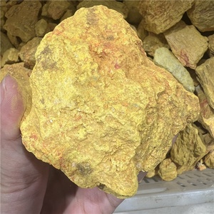 Materia Prima Natural, Espécimen Mineral de Realgar Amarillo, <span class=keywords><strong>Piedra</strong></span> en Bruto, <span class=keywords><strong>Azufre</strong></span> Nativo, Orpiment en Venta - Product Image 4