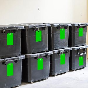 2x4 inch 10mil Vàng nhựa vận chuyển thẻ có thể tái chế nhiệm vụ nặng nề treo thẻ chuỗi không thấm nước ghi nhãn thẻ tăng cường Quà Tặng - Product Image 4