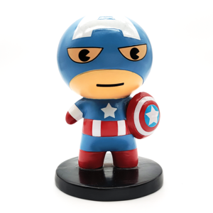 Nuevo diseño <span class=keywords><strong>Steve</strong></span> Rogers figura de acción estatua lindo diseño de dibujos animados 3D figuras de personajes de resina personalizados - Product Image 1