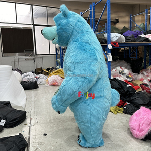 Costume da Mascotte Gonfiabile <span class=keywords><strong>Orso</strong></span> <span class=keywords><strong>Masha</strong></span> Azzurro 2/2,6m, Peluche per Adulti, Cosplay Anime Personalizzato, Mascotte Animale per Carnevale - Product Image 4