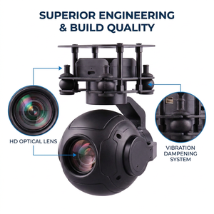 Cámara con <span class=keywords><strong>Gimbal</strong></span> de <span class=keywords><strong>3</strong></span> <span class=keywords><strong>Ejes</strong></span> SIYI ZR10 2K con Zoom Híbrido 30X para Drones UAV, Inspección Industrial - Product Image 3