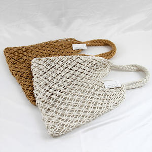 Tren Baru 2023 Diskon Besar-besaran Pabrik Murah Penjualan Langsung Mode Alami Kertas Jerami Dapat Dilipat Tas Tangan Lembut Tas Pantai Wanita Bagus - Product Image 5