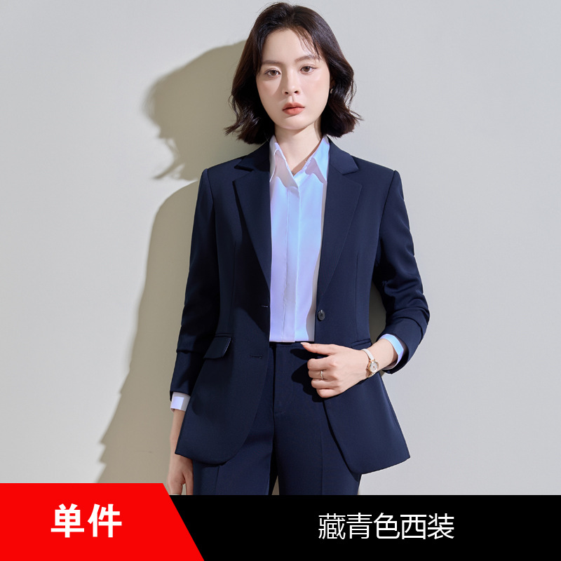 Navy blue suit