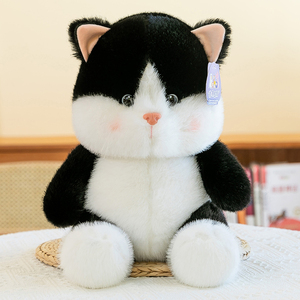 Juguete de Peluche de Algodón PP para Niños, Muñeco de Felpa Súper Suave para Decoración del Hogar, Muñeco de Peluche con Dibujos Animados de Gato Melocotón - Product Image 3