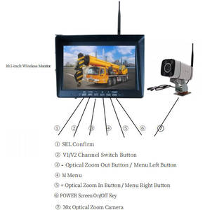 กล้องวงจรปิดไร้สาย Crane ขนาด 10.1 นิ้ว ความละเอียด 1080P ซูมวิดีโอได้ รองรับ WIFI ซูม 30 เท่า ความละเอียดระดับล้านพิกเซล HD พร้อมแป้นควบคุม - Product Image 3