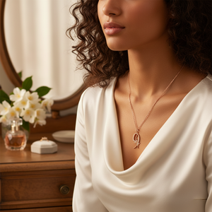Pendentif en pierre de zircon clair de conception géométrique Vente en gros Bijoux en argent sterling 925 fabriqués à la main par la Turquie - Product Image 2
