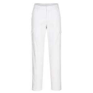 PORTWEST - S233WHR36 Women's <b>stretch</b> Cargo <b>white</b> <b>trouser</b> - EAN 5036108363551 WORK <b>TROUSERS</b> CARGO WORK <b>TROUSERS</b> - Product Image 1