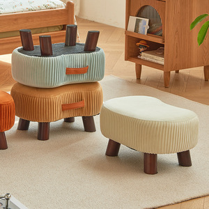 2024 New Ottoman footrest cạnh giường ngủ bước phân với gỗ chân hình chữ nhật phân chân phần còn lại cho Ottoman cho bàn phòng khách phòng ngủ - Product Image 2
