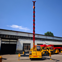 Grue de camion autoportée de 8 tonnes, certifiée CE, personnalisable, fabriquée en usine, pour la construction, le levage et la manutention de marchandises en entrepôt